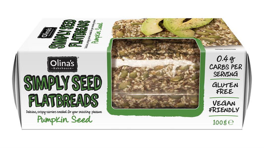Olinas Bakehouse_Gluten Free Pumpkin Seeds Flatbreads 100g-pack of 2