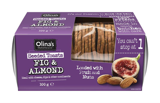 Olinas Bakehouse_Fig & Almond Seeded Toasts 100g-pack of 3