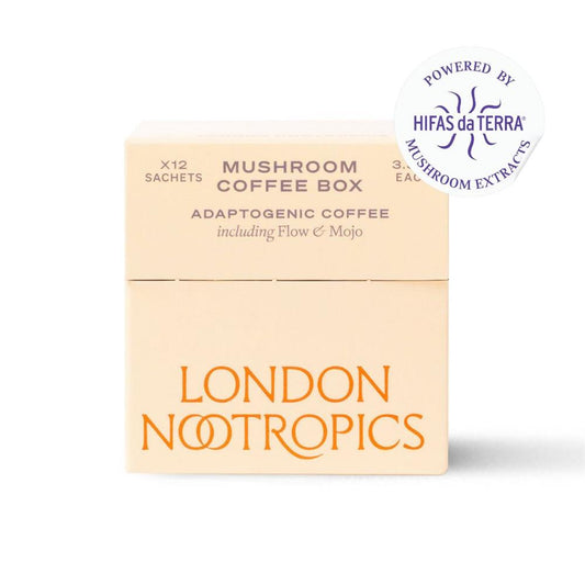 London Nootropics_Lion's Mane mushroom & Cordyceps mushroom Coffee Blends 12 Sachet