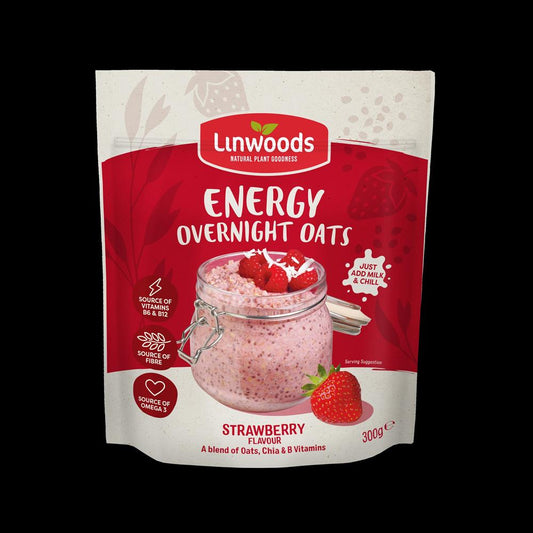 Linwoods_Overnight Oats Strawberry Energy 300g