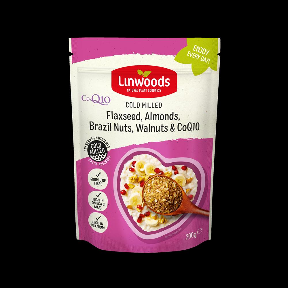 Linwoods_Milled Flaxseed Almonds Brazil nut Walnuts & Q10 200g