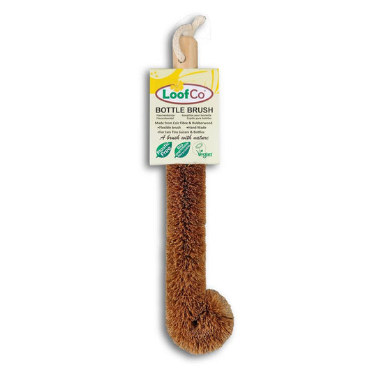 LoofCo_Bottle Brush with Rubberwood Handle-Pack of 6