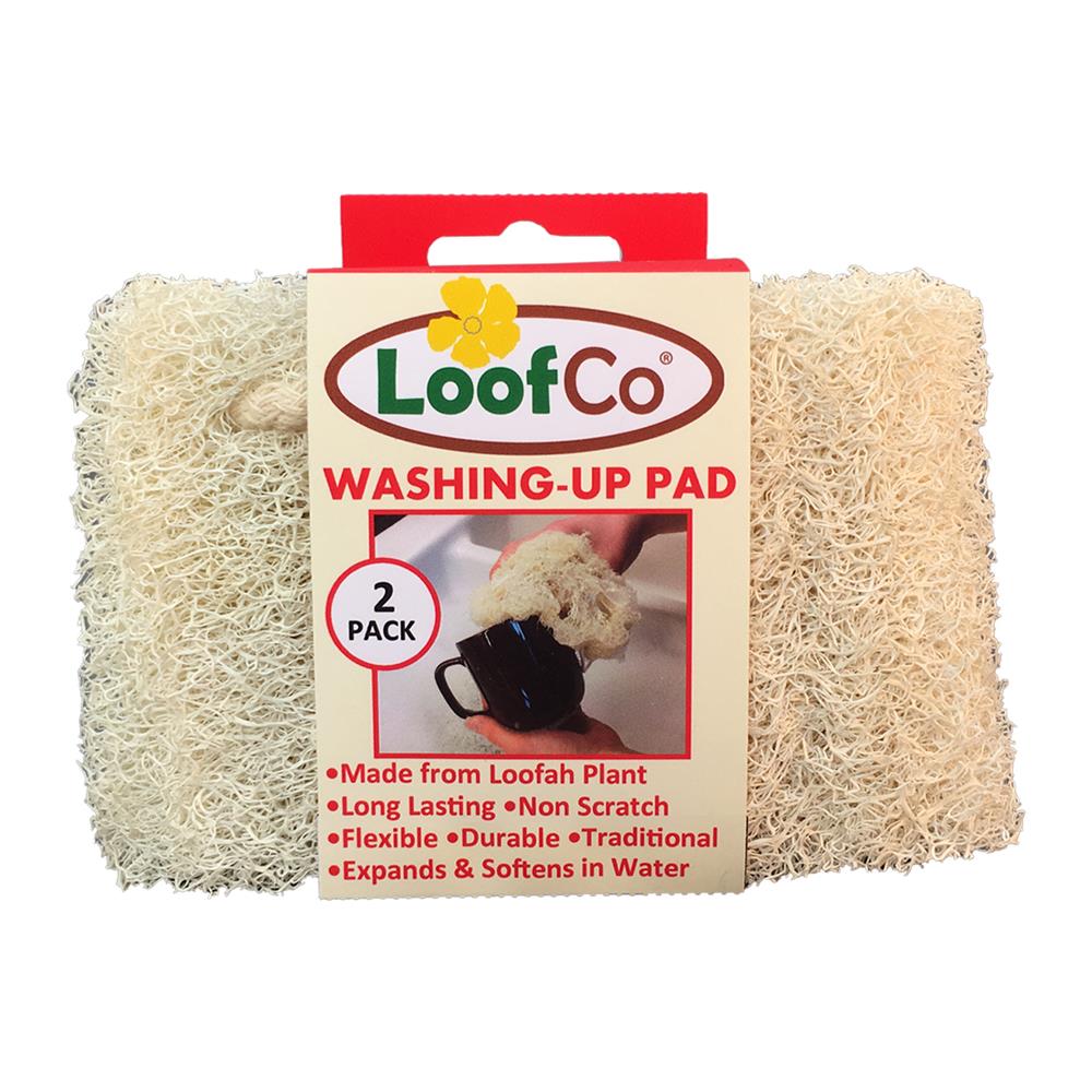 LoofCo_Washing-Up Pads x 2 biodegradable plastic-free-pack of 6