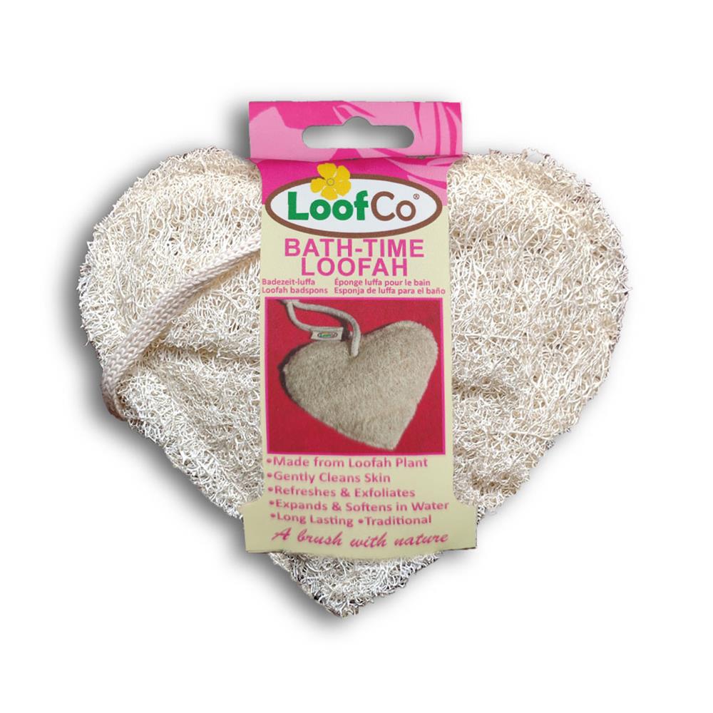 LoofCo_Bath-Time loofah heart shape plastic free-pack of 2
