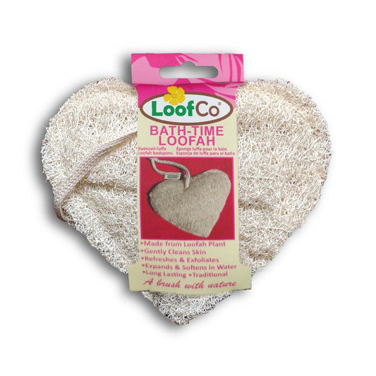 LoofCo_Bath-Time loofah heart shape plastic free-pack of 2
