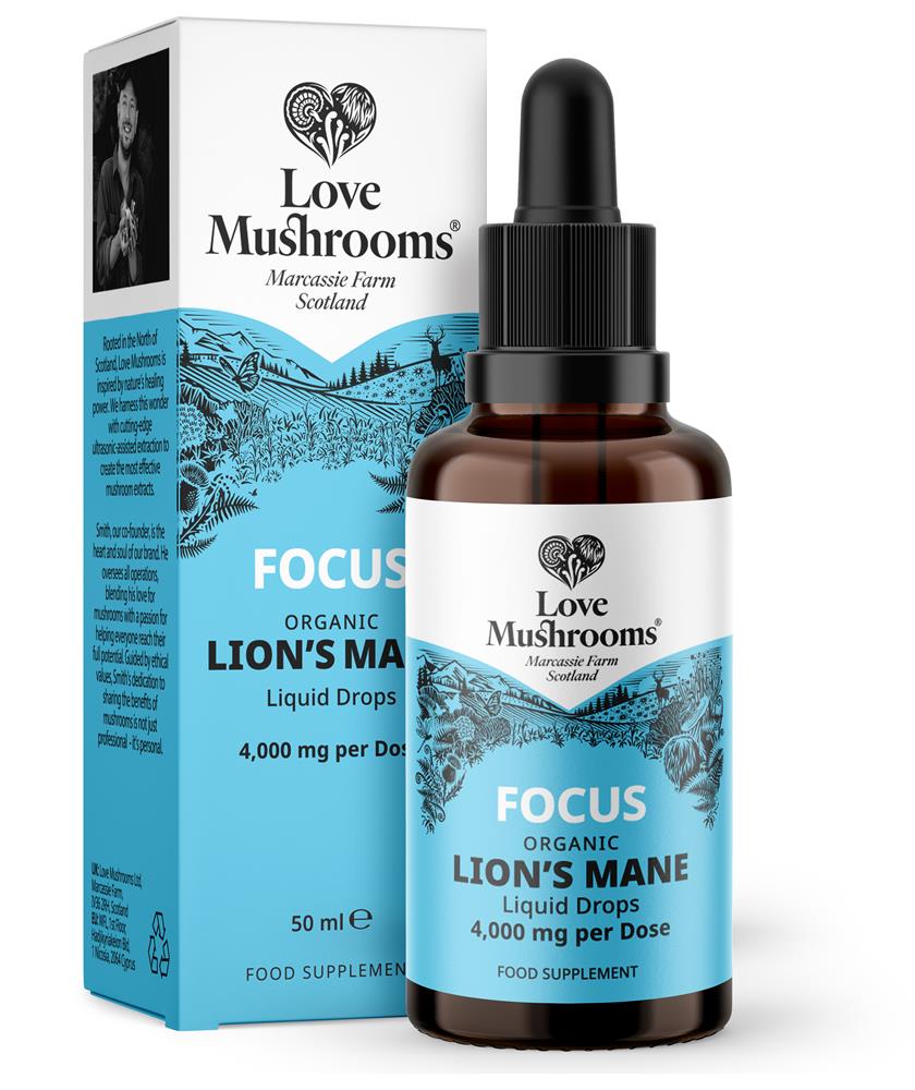 Love Mushrooms_Lions Mane Liquid Drops 50ml - 4000mg