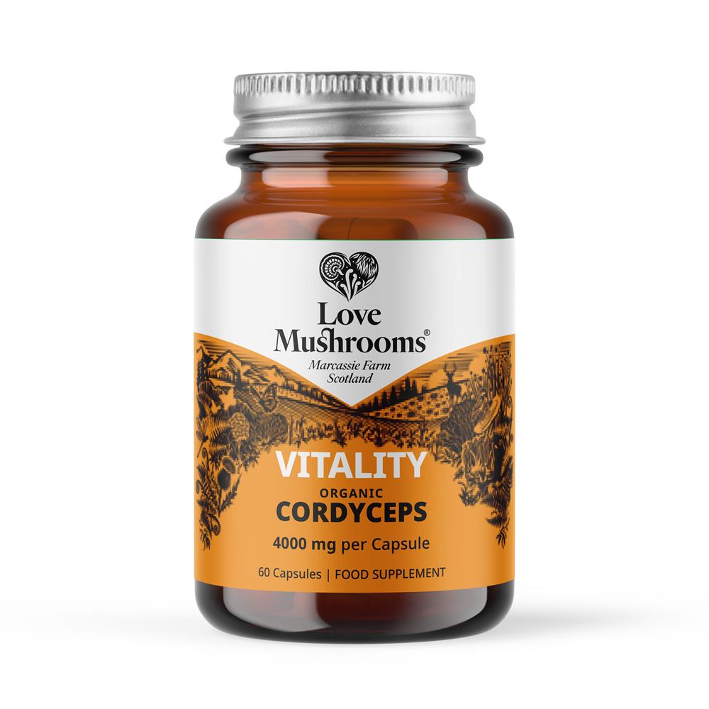 Love Mushrooms_Organic Cordyceps Capsules 60 Capsules - 4000mg