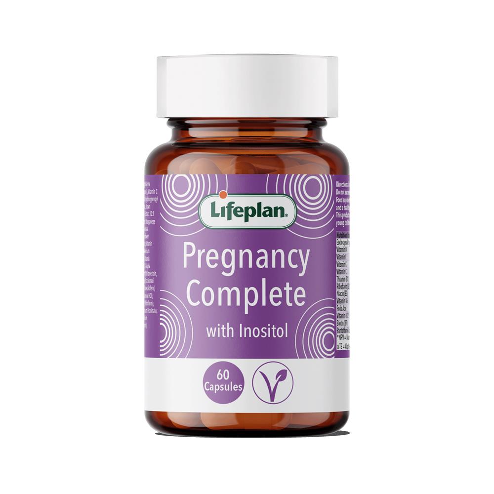 Lifeplan_Pregnancy Complete supports women through pregnancy. 60 capsules