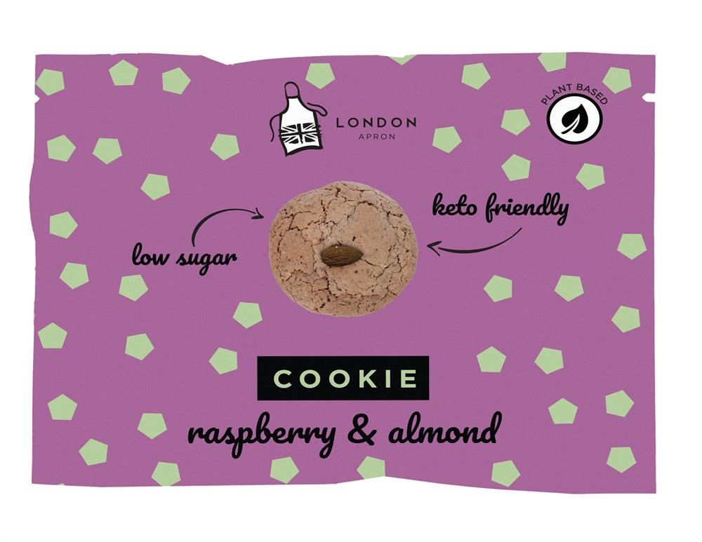 London Apron_Low Sugar Raspberry & Almond Cookie 35g-pack of 2