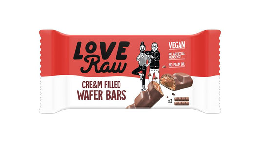 LoveRaw_Vegan Cream Filled Wafer Bars 43g-pack of 12