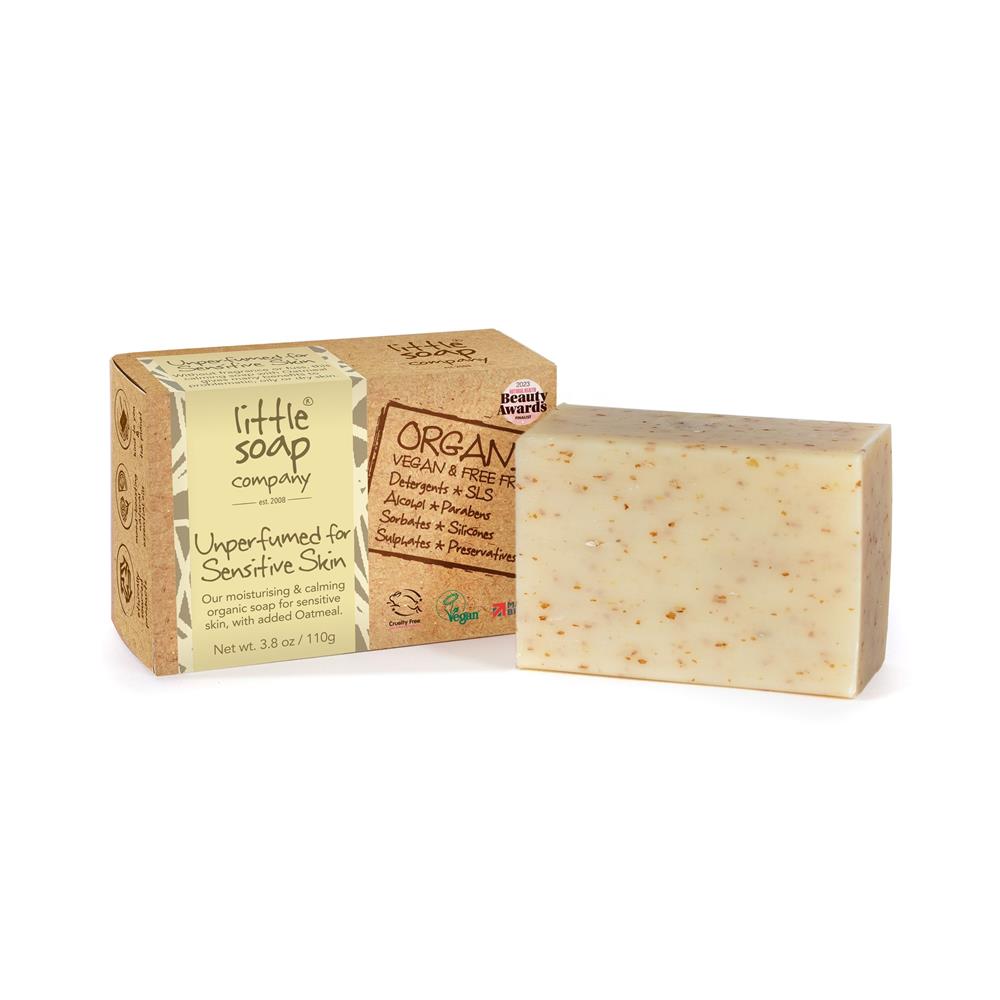 Little Soap Company_Organic Unperfumed bar for Sensitive Skin 110g-pack of 2