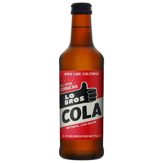 Lo Bros_Kombucha Cola Low sugar 330ml-pack of 2