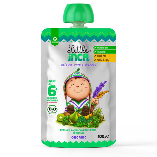 Little Inca_6m+ Organic Quinoa Joyful Green Puree 100g-pack of 6