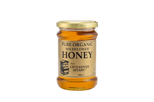 Littleover Apiaries_Organic Wildflower Clear Honey 340g