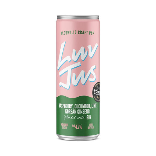 LuvJus_LuvJus Raspberry & Gin Drink 4.7% 250ml-pack of 2