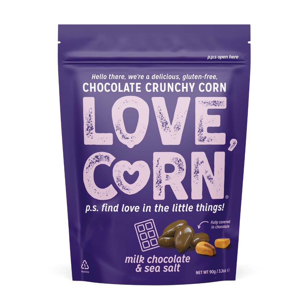 Love Corn_20% OFF Milk Chocolate & Sea Salt Corn Snack 35g-pack of 10