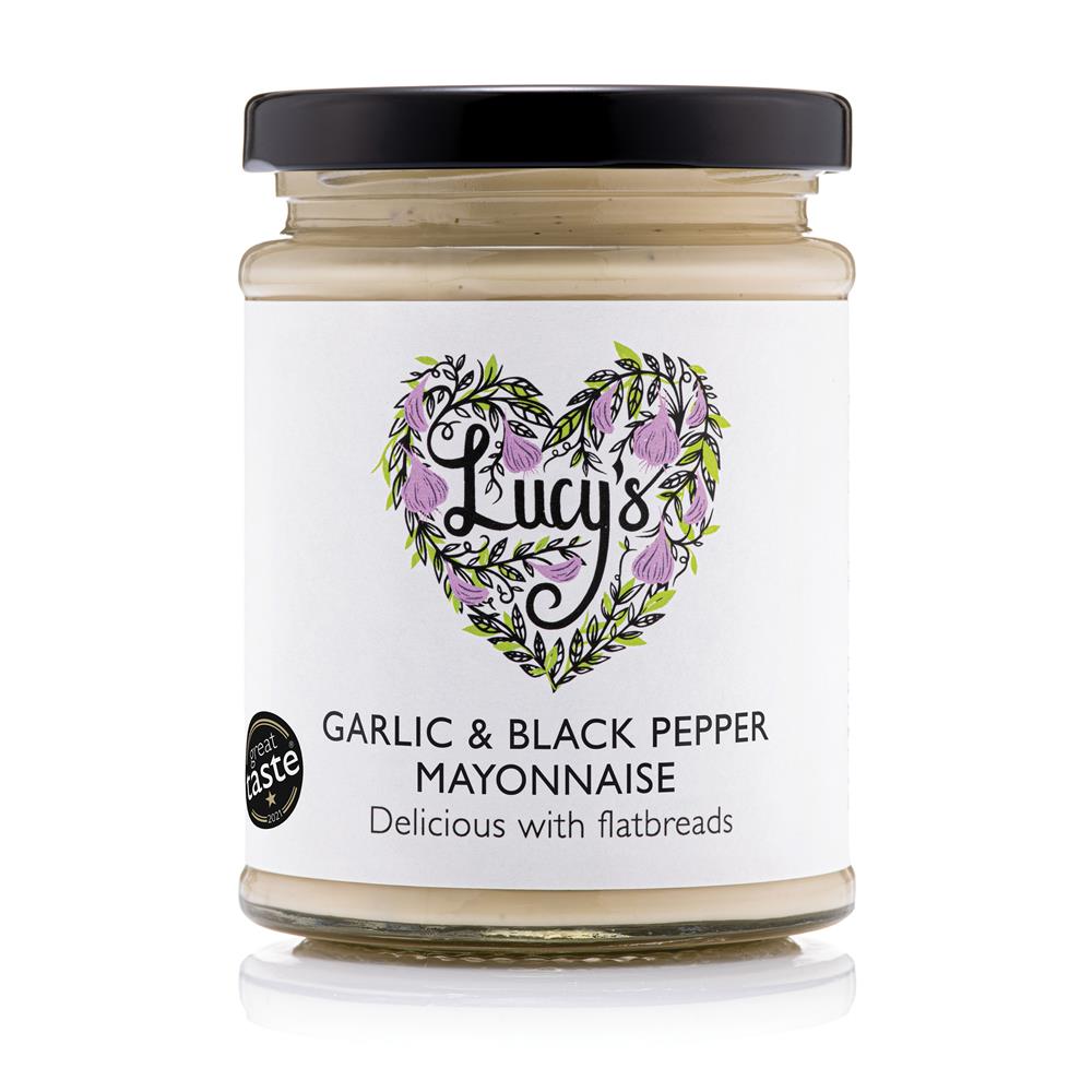 Lucys Dressings_Roasted Garlic and Black Pepper Mayonnaise 240g