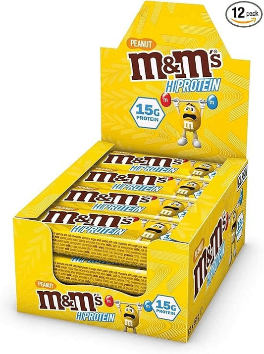 M&M Hi-Protein Bar 12x51g Peanut