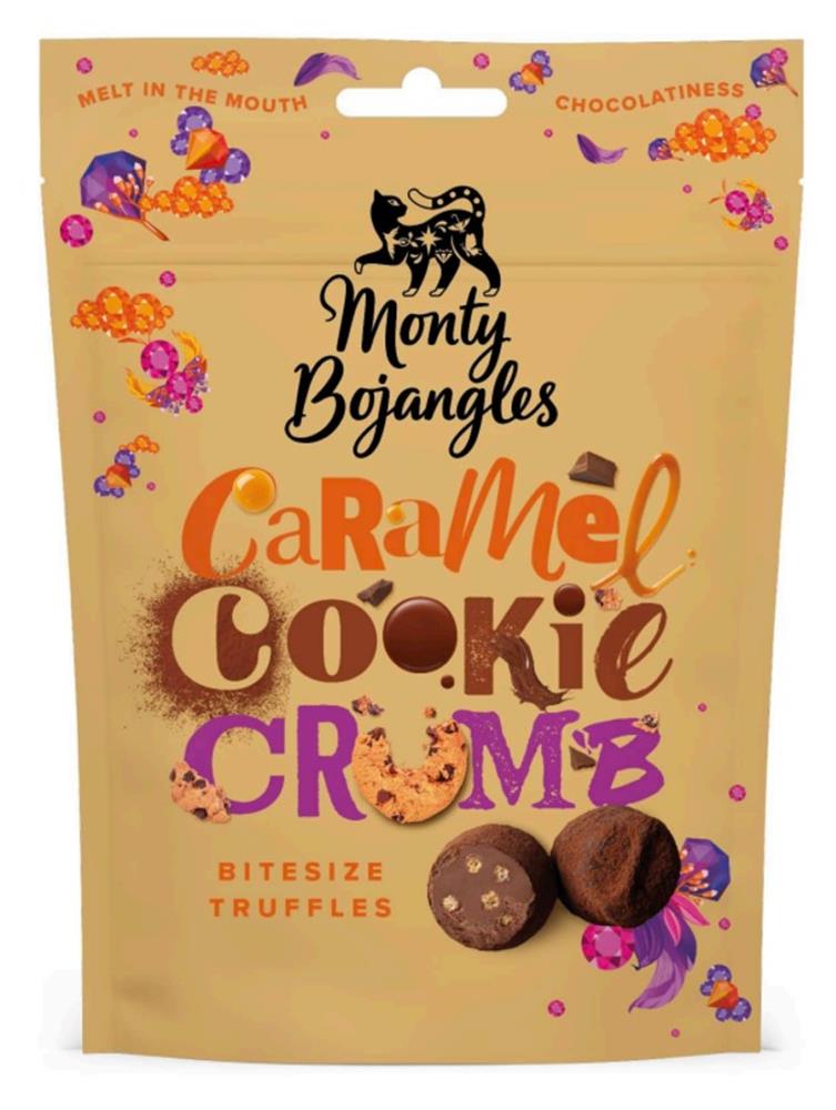 Monty Bojangles_Caramel Cookie Crumb Bitesize Truffles Pouch 100g