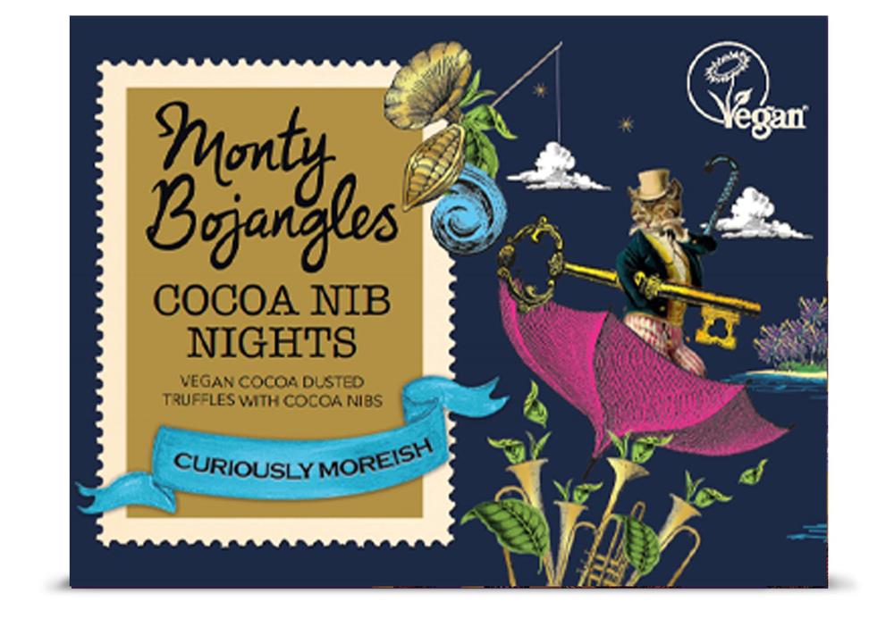Monty Bojangles_MB Cocoa Nib Nights Vegan Truffles 100g