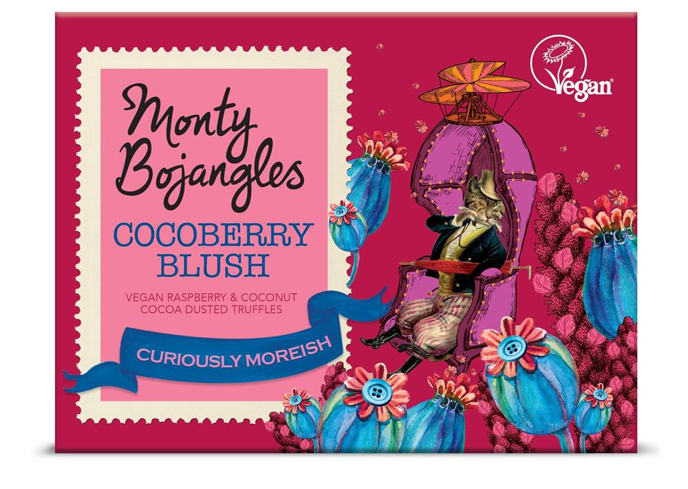 Monty Bojangles_MB Cocoberry Blush Vegan cocoa dusted truffles Gift Cube 100g