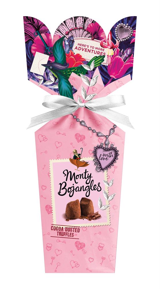 Monty Bojangles_Choccy Scoffy Cocoa Dusted Truffles Bouquet Gift Box 110g