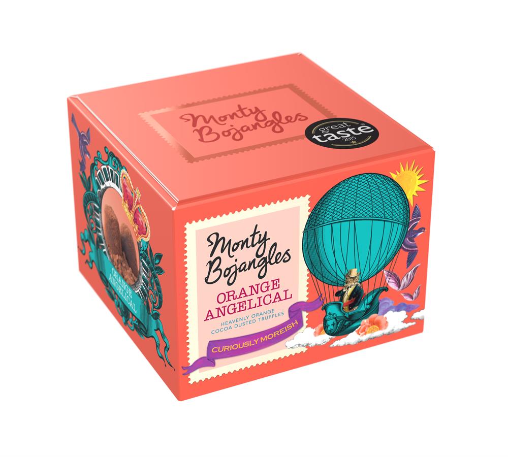 Monty Bojangles_Orange Angelical Cocoa Dusted Truffles 150g