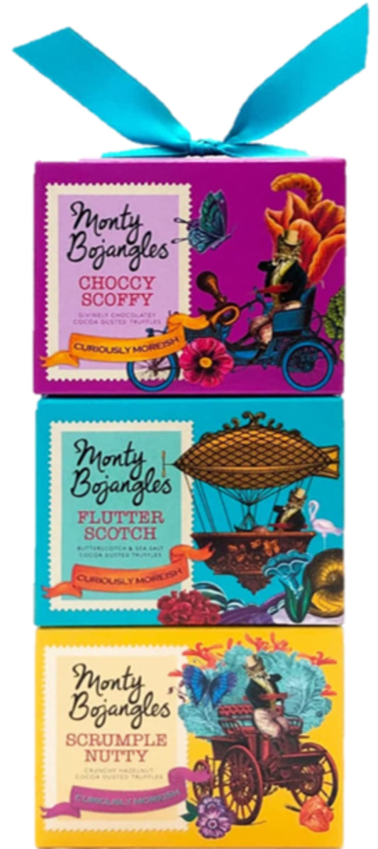 Monty Bojangles_Cocoa Dusted Truffles Gift Tower 300g