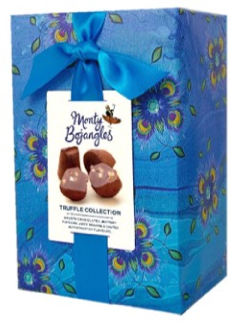 Monty Bojangles_Peacock Blue Gift Wrapped Truffles Collection 190g