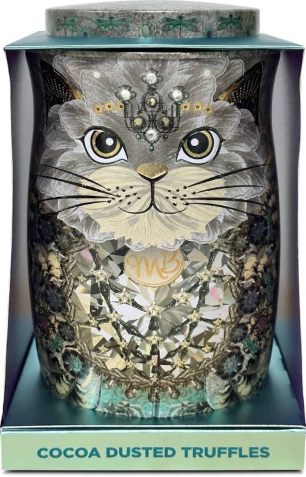 Monty Bojangles_Diamond Empress Cat Tin Gift with Truffles Selection 200g