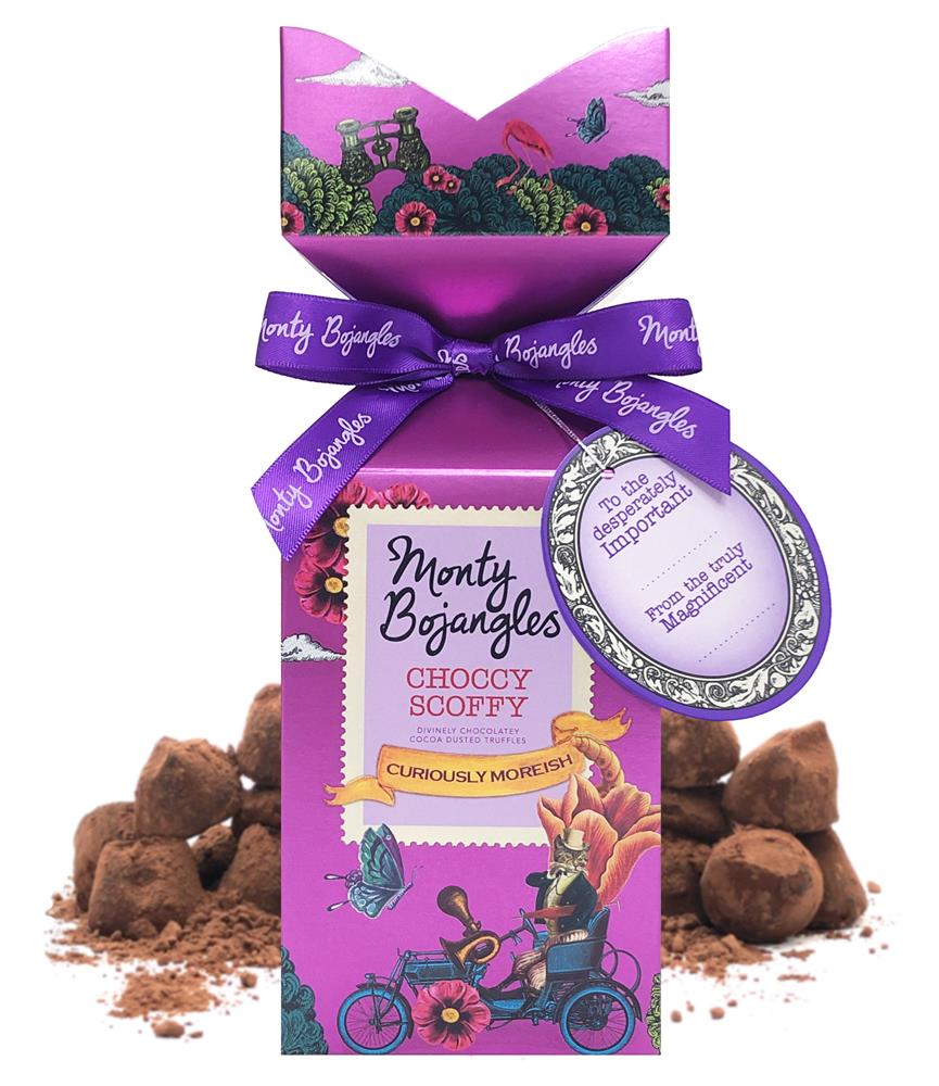 Monty Bojangles_Choccy Scoffy Cocoa Dusted Truffles Tip Top Gift Box 150g