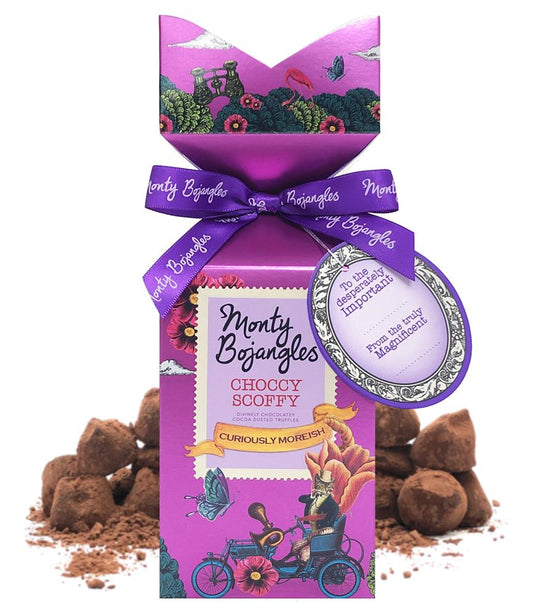 Monty Bojangles_Choccy Scoffy Cocoa Dusted Truffles Tip Top Gift Box 150g