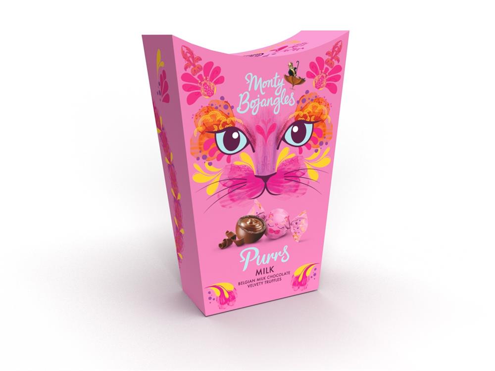Monty Bojangles_Purrs RFA Belgian Milk Chocolate Truffles Gift Carton 200g