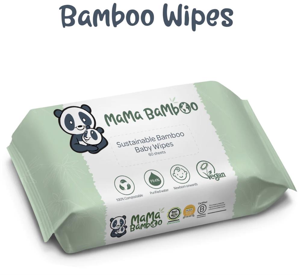Mama Bamboo_Eco Baby Wipes (60 wipes per pack) 360g