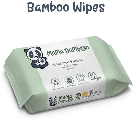 Mama Bamboo_Eco Baby Wipes (60 wipes per pack) 360g