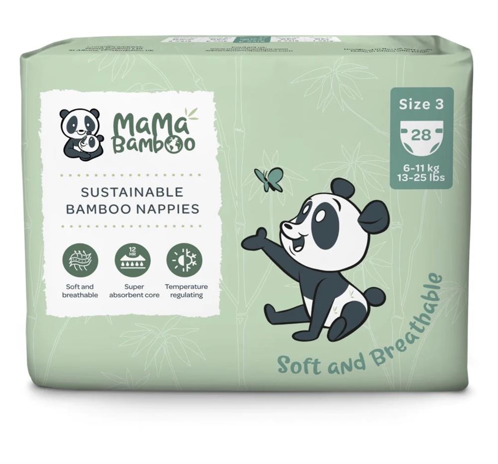 Mama Bamboo_Eco Nappies - Size 3 (Medium) 980g