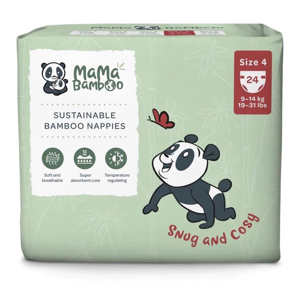 Mama Bamboo_Eco Nappies - Size 4 (Large) 1070g