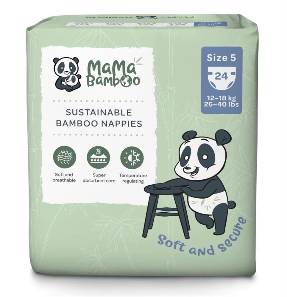 Mama Bamboo_Eco Nappies - Size 5 (X-Large) 1080g