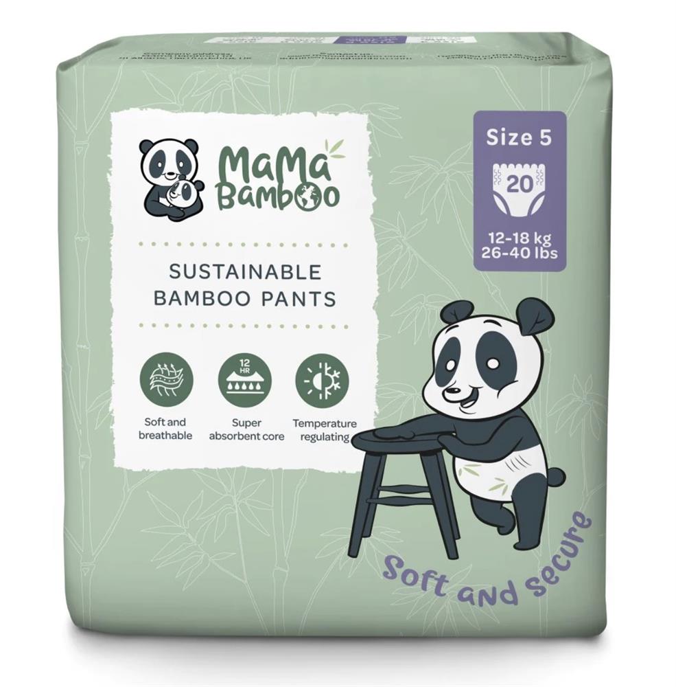 Mama Bamboo_Eco Nappy Pants - Size 5+ (Large Plus) 870g