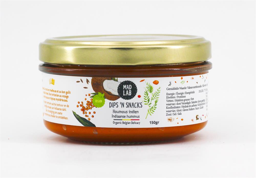 MAD LAB_Indian Style Hummus Dip 150g-pack of 6