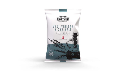 Made For Drink_English Heritage Sea Salt & Malt Vinegar Crisps 150g-pack of 12