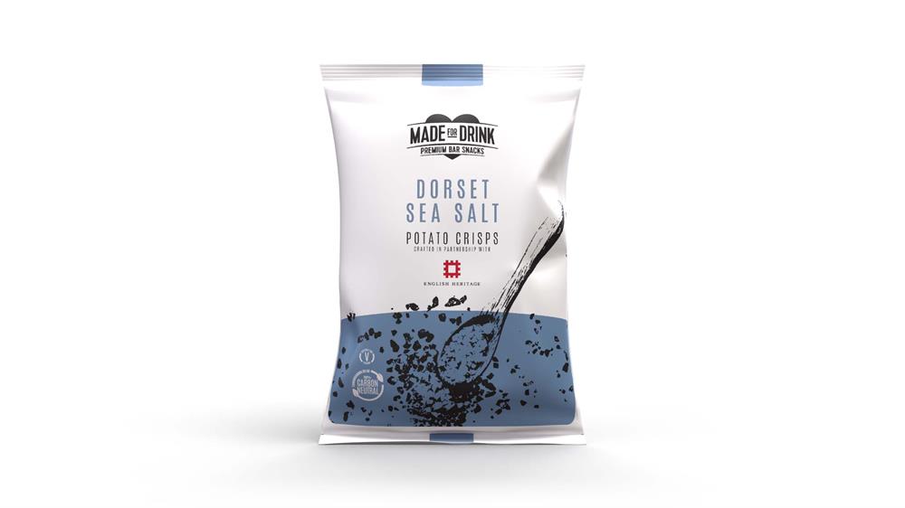 Made For Drink_English Heritage Vegan Dorset Sea Salt Crisps 150g-pack of 12