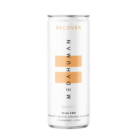 Medahuman_RECOVER is a ginger & blood orange flavoured CBD+ drink