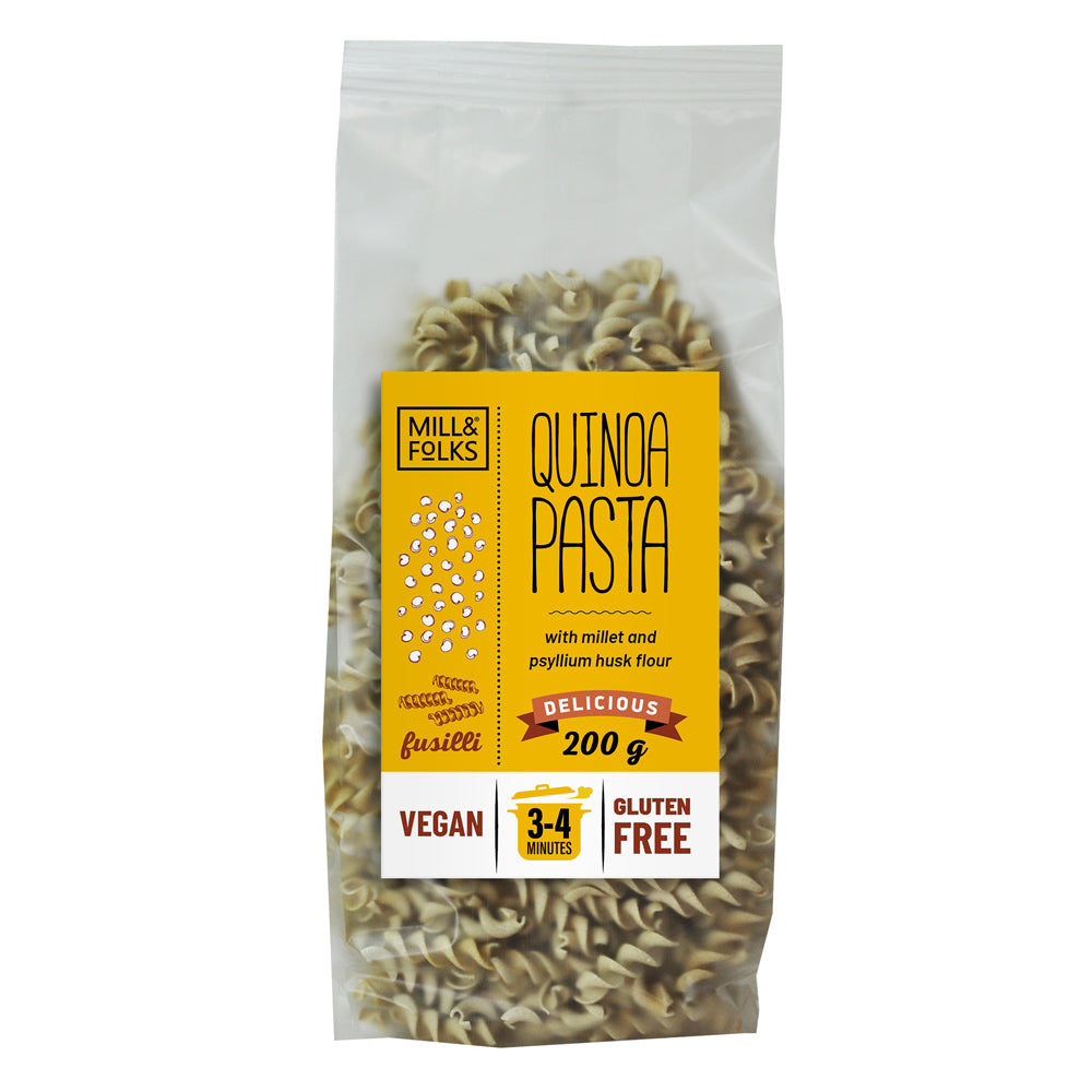 Mill & Folks_Mill&Folks Quinoa pasta fusilli 200g Gluten free Vegan