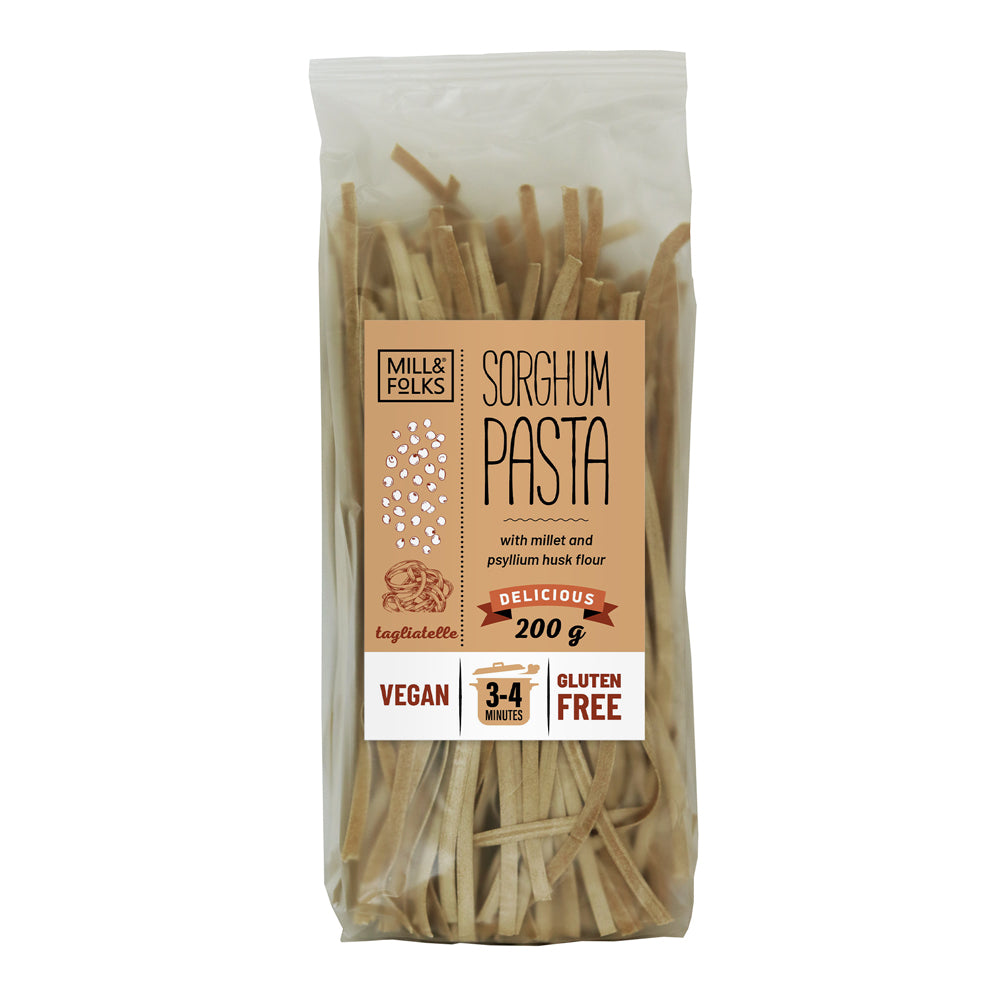 Mill & Folks_Sorghum pasta tagliatelle 200g Gluten free Vegan-pack of 2