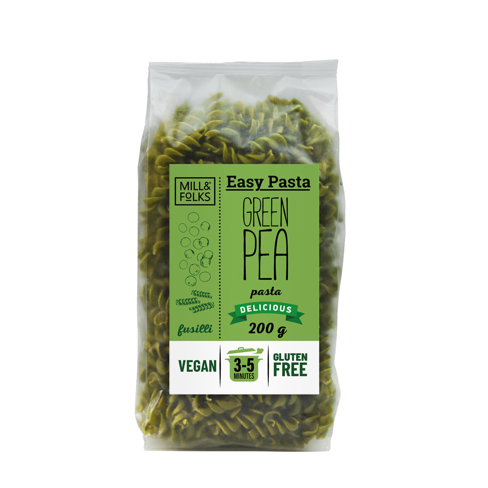 Mill & Folks_Easy Pasta Green pea pasta fusilli 200g-pack of 2