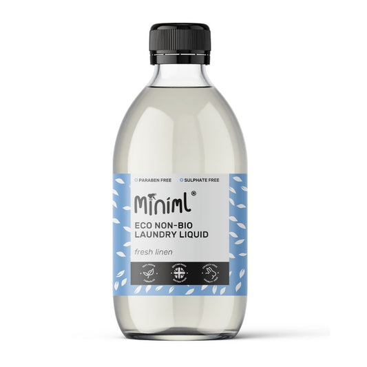 Miniml_Natural Laundry Liquid Fresh Linen in a 500ML Glass Bottle-pack of 2