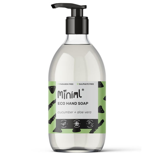 Miniml_Natural Hand Soap Cucumber in a 500ML Glass Bottle
