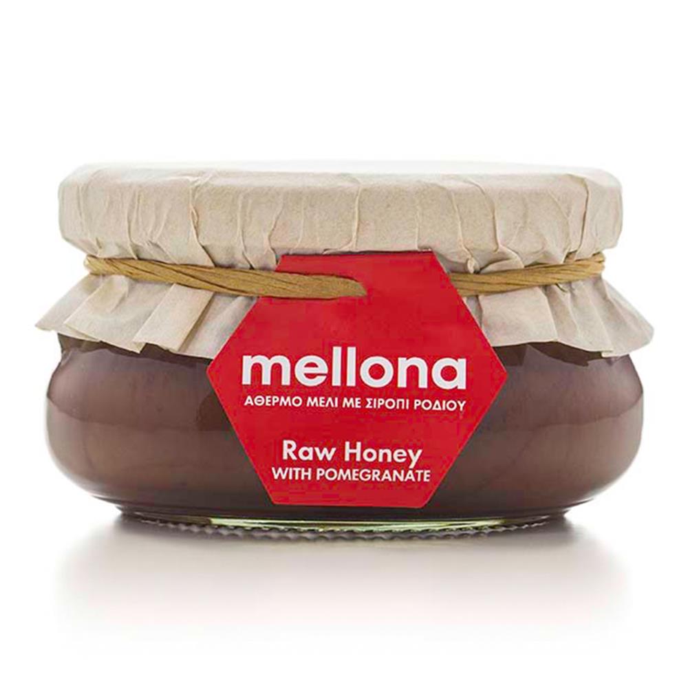 Mellona_Cypriot Raw Honey with Pomegranate Syrup 250g-Pack of 2