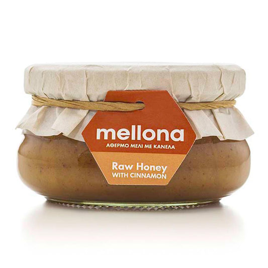 Mellona_Cypriot Raw Honey with Cinnamon 230g-Pack of 2